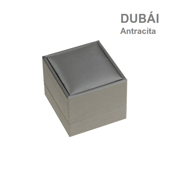 Estuche DUBÁI antracita sortija labial 60x65x50 mm.